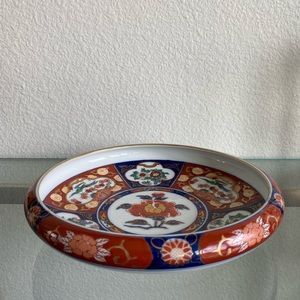 Gold Imari Toyo Japan Hand Painted Shallow Bowl